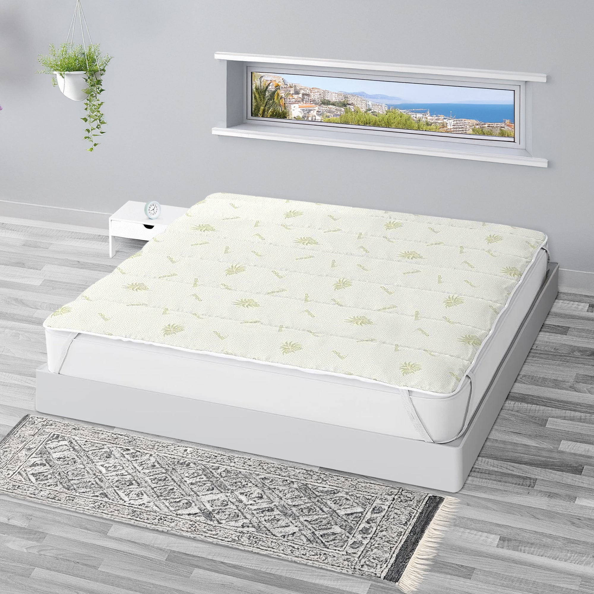 Topper Aloe Vera 400 Grammi Ad Alta Densit Correttore Materasso Con  Elastici Spesso Certificato Oeko Tex Lavabile In Lavatrice Bianco -  Matrimoniale | Leroy Merlin