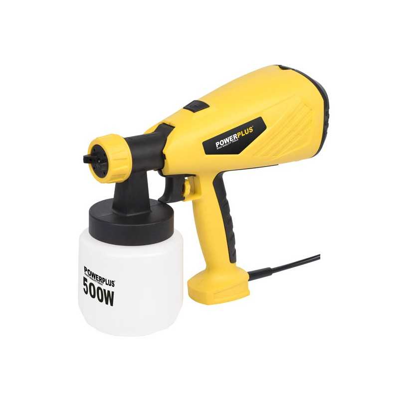 POWERPLUS POWX354 - Pistola a spruzzo per vernice 500W 240V, ‎Giallo/Nero