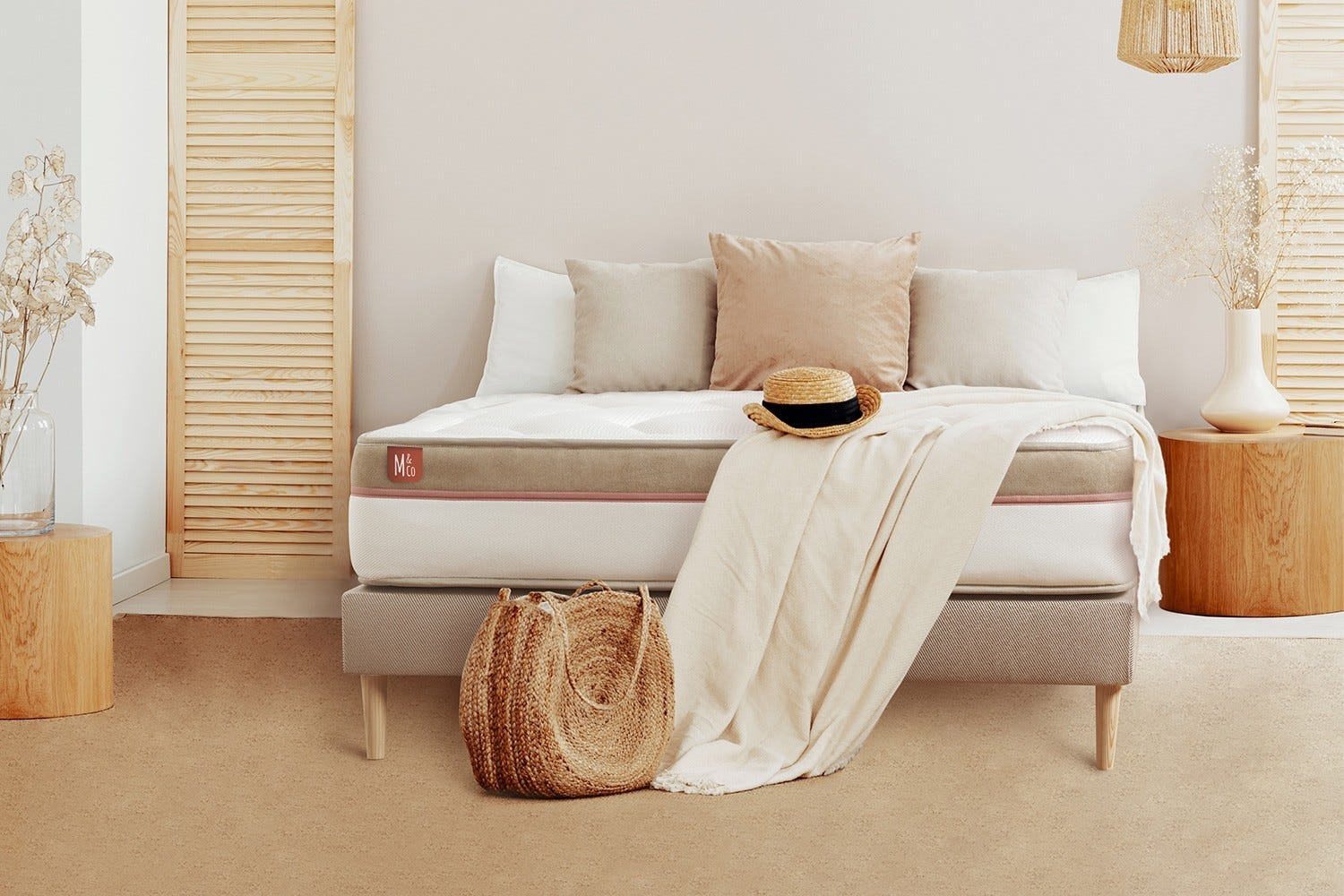 DEWINNER Ensemble Lit 90x190 avec Sommier et Matelas, Cadre en Bois, Métal et Tissus avec Pieds, Matelas Memoire de Forme Ép. 30 cm, Cadre de Lit 1 Personne Scandinave, Silencieux, Robuste, Beige DEWINNER Ensemble Lit 90x190 avec Sommier et Matelas, Cadre en Bois, Métal et Tissus avec Pieds, Matelas Memoire de Forme Ép. 30 cm, Cadre de Lit 1 Personne Scandinave, Silencieux, Robuste, Beige