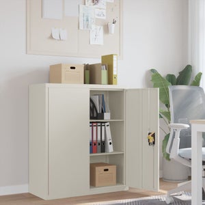Armadio Multiuso Habitdesign Bianco - 2 Ante Con 4 Ripiani, 59x80x37 Cm, Per Bagno, Lavanderia O Dispensa