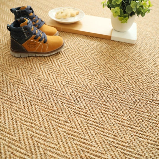 Sisal - Veracruz Chevron - Ecru - Rouleau de 4m x 3m