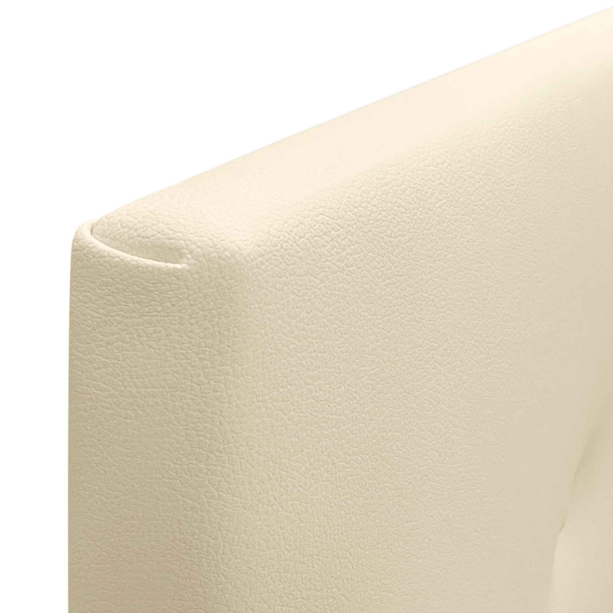 DHOME Cabecero de Polipiel Liso cabeceros Cabezal tapizado Cama (Polipiel Vainilla, 135cm (Camas 120/135/140)) - 5