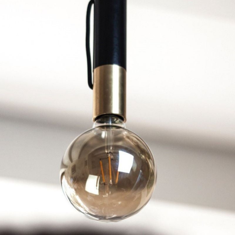 Xanlite - Suspension Tempo en métal noir et laiton, culot E27 - COSDETEMBL - 5