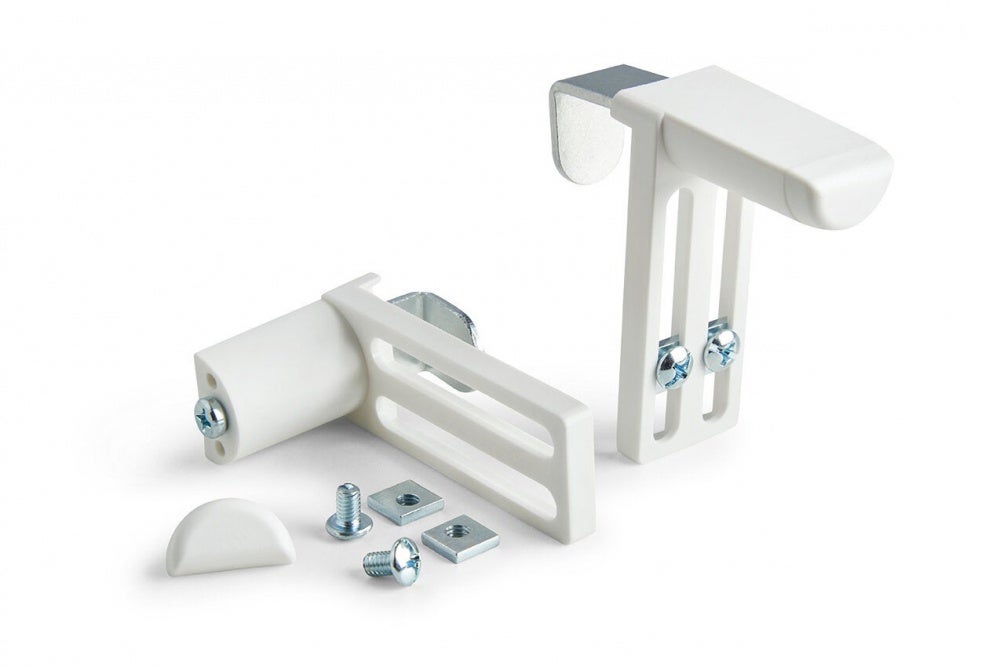 Juego de 2 soportes blancos sin taladro para todo tipo de persianas - 3