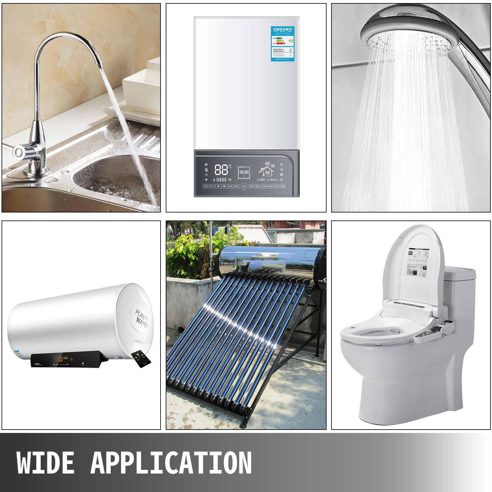 Bomba de circulación 50 L/min SucceBuy, altura 6 m, 3 velocidades, hierro/latón 220 V para ACS, caldera, suelo radiante y solar - 9