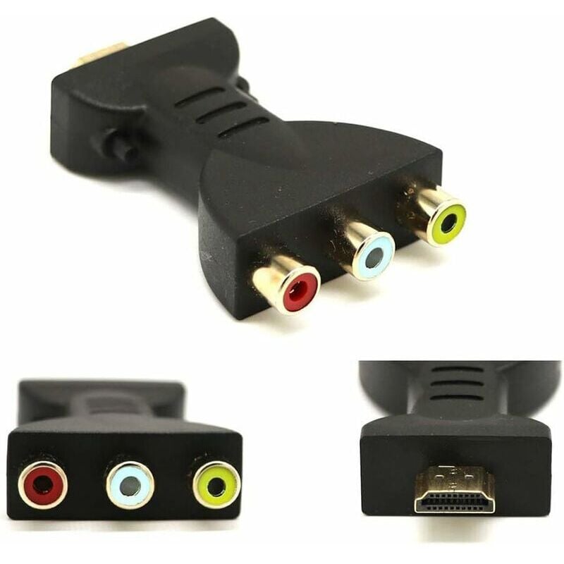 Câble HDMI vers RCA, 1080p HDMI mâle vers 3-RCA vidéo audio AV câble