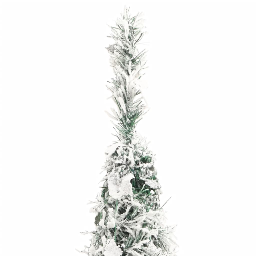 vidaXL Albero di Natale Artificiale Pop-up Neve Fioccata 200 LED 210cm - 6