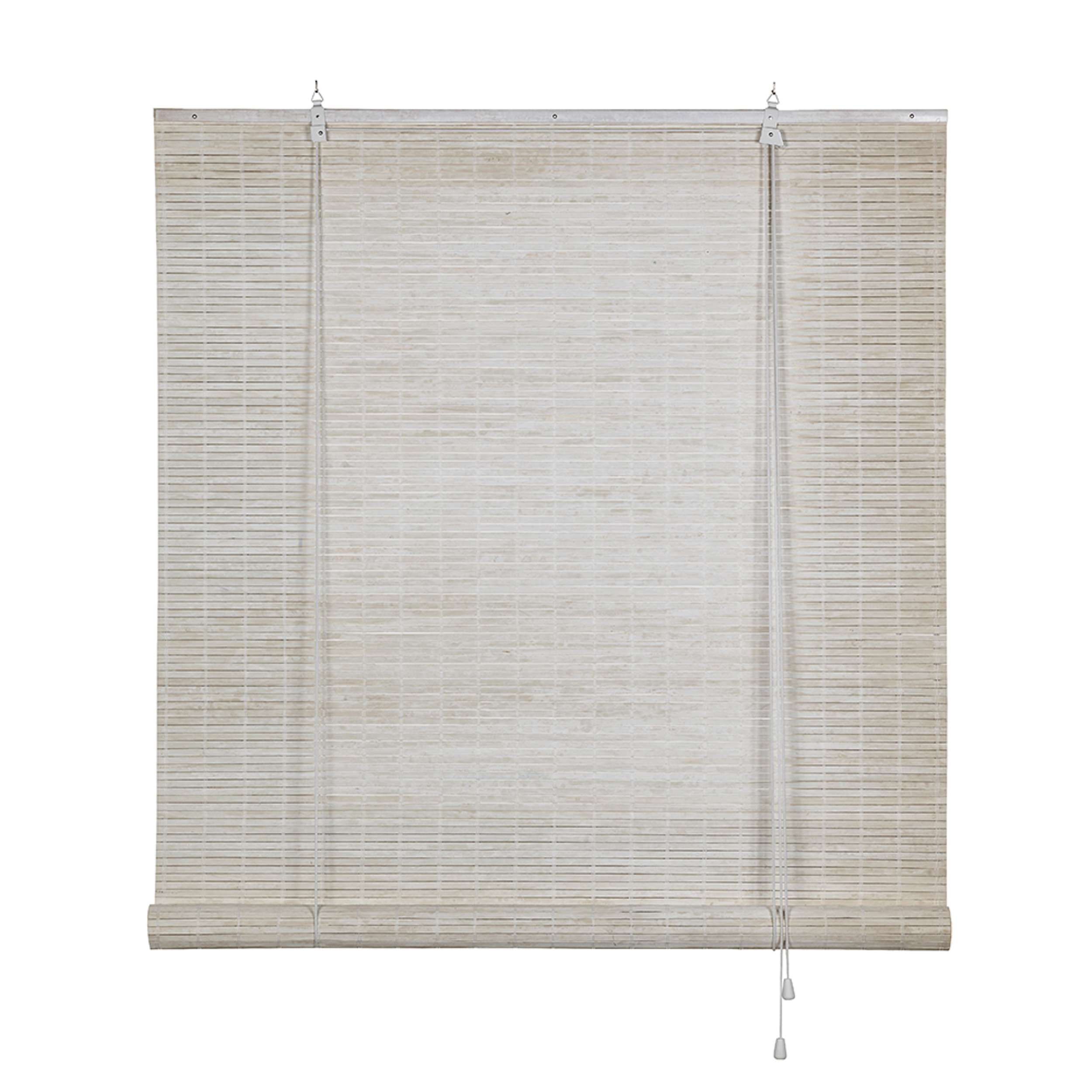 Roleta bambusowa biała, 150x250cm