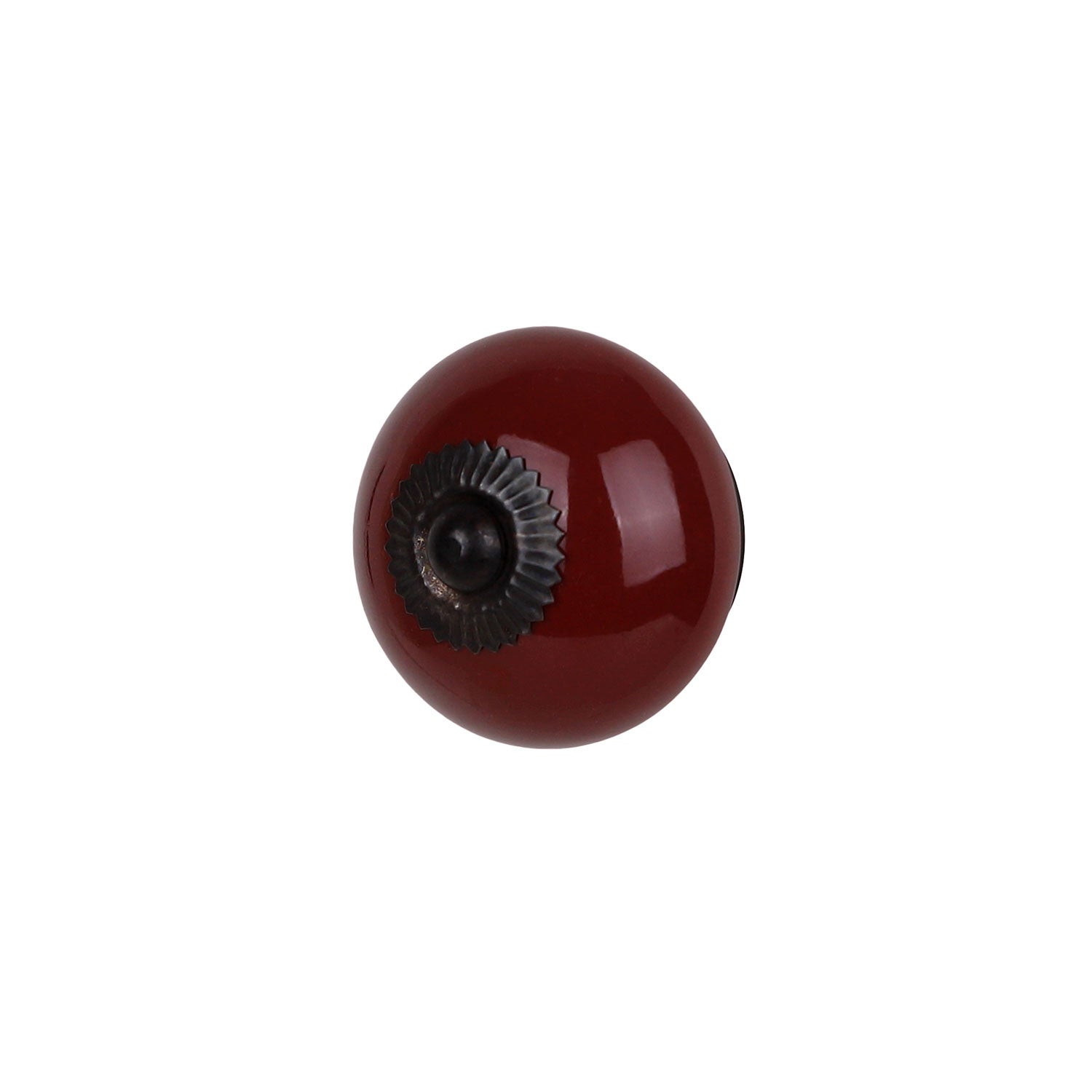 Bouton de meuble BILLY, Porcelaine rouge Ø40 mm - 5