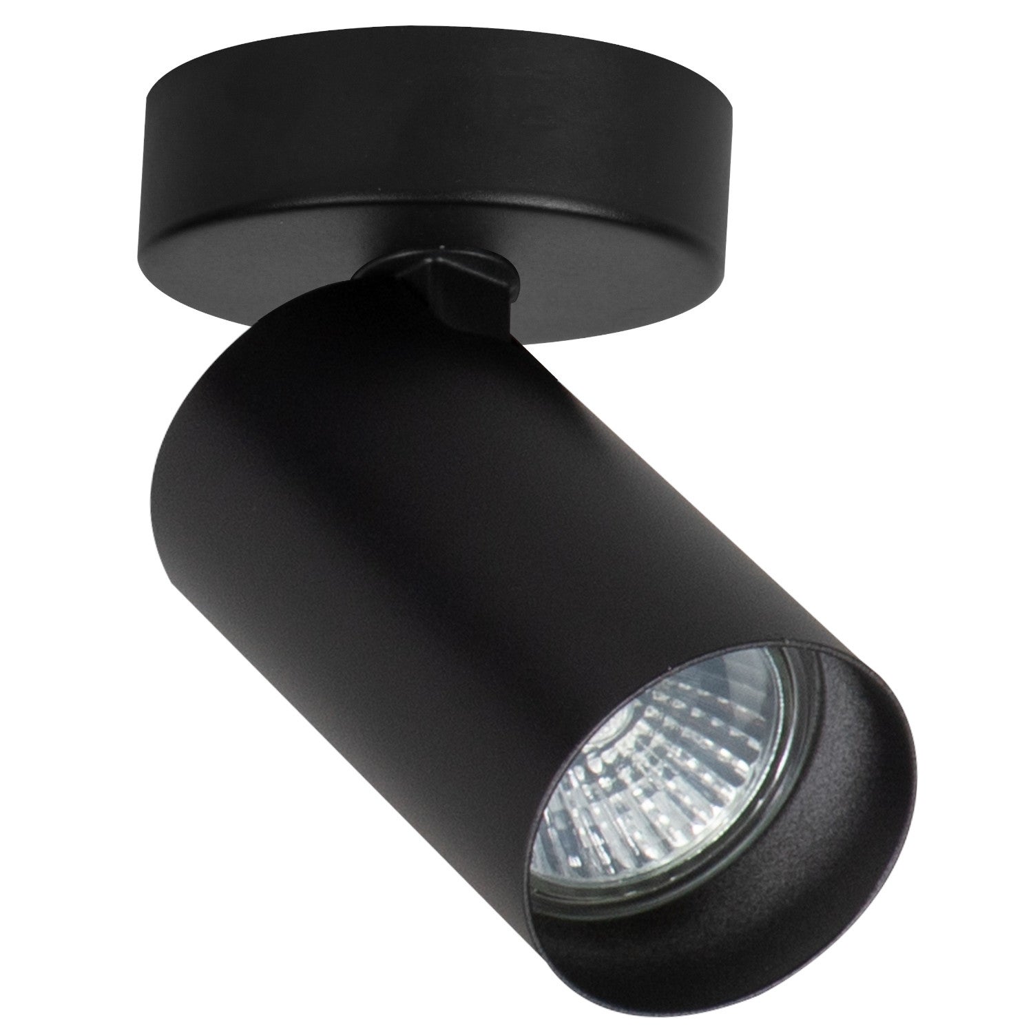 Reflektor sufitowy spot natynkowy Alasa okrągły czarny 1xGU10x10W wym: 10 x 7 x 7 cm metal Alfa