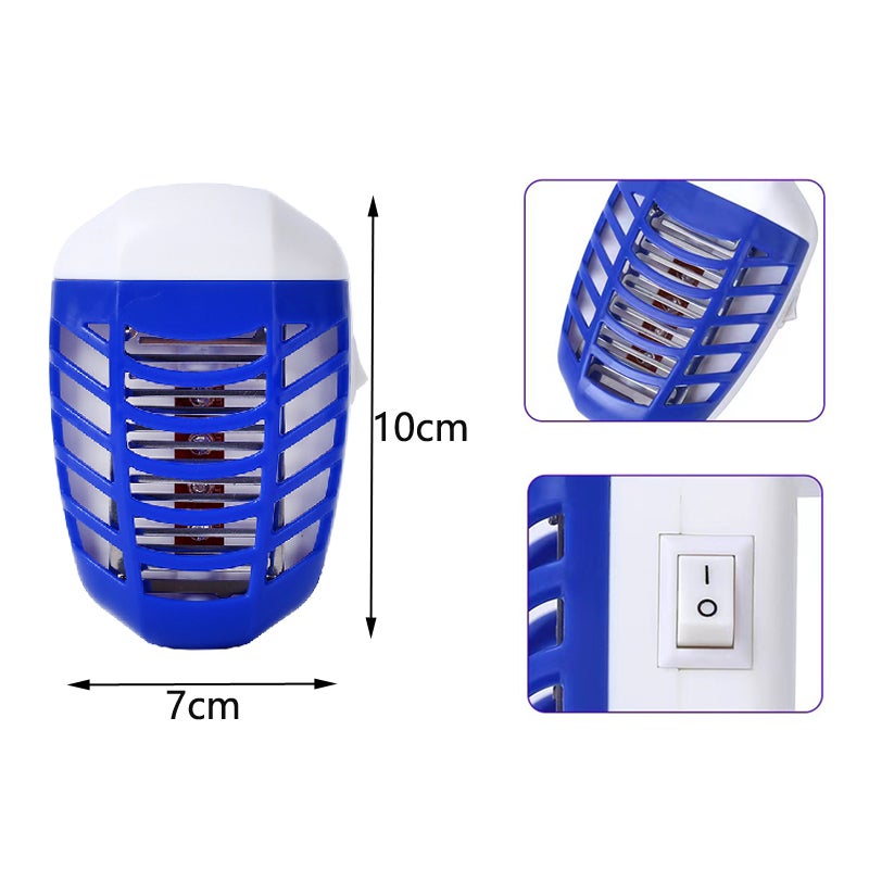 Tueurs de moustiques 4 pièces, anti-moustiques UV, lampe anti-moustique Led, prise anti-moustique électrique Zapper anti-moustiques - 2
