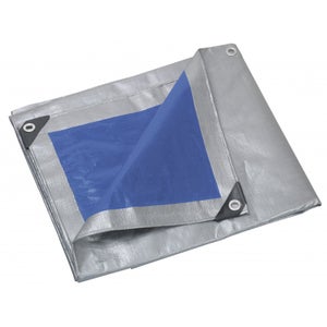 GUARD SHIELD Telone di copertura in tessuto con occhielli, 4 x 6 m, 160 g/㎡, bei