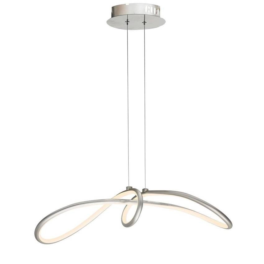 Lampa wisząca SLASH LED 38W Neutralna biel 2000lm srebrno-mleczny wym: 110 x 57 x 18 cm Candellux