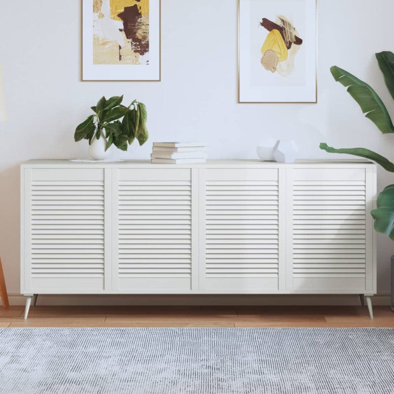 Vidaxl puerta de rio lamas 4 uds madera pino blanco 69x49,4 cm