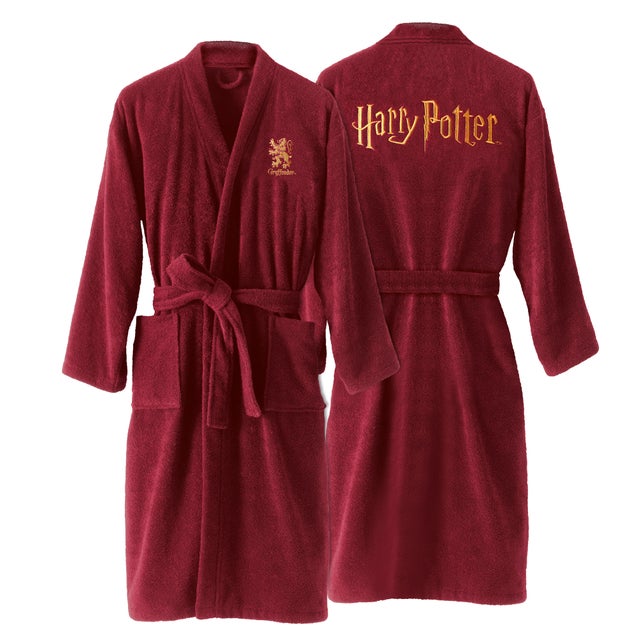 Peignoir brodé 100% coton, HARRY POTTER GRYFFONDOR