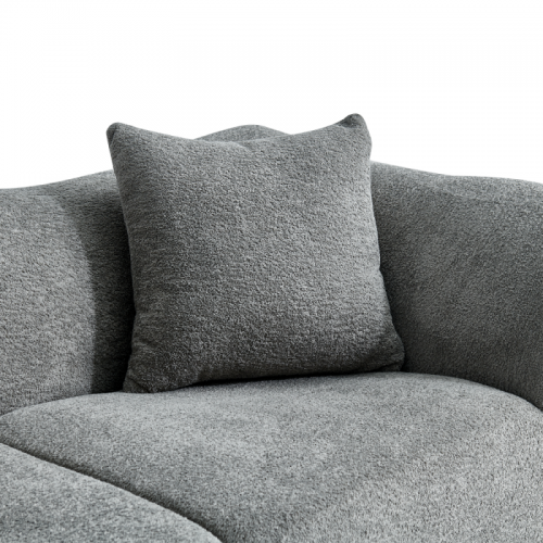 Divano 2 posti in velluto moderno con cuscini – Divano compatto per salotto, ufficio e appartamento – Design morbido per un comfort duraturo - 8