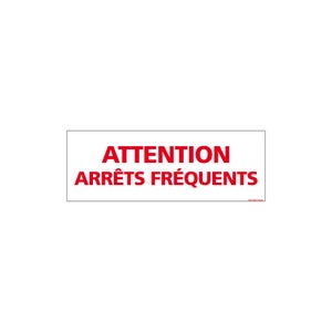 Autocollant 'Livraison Arrêts Fréquents' Noir – 30x14 Cm – Idéal Livreur Pro – Résistant Extérieur