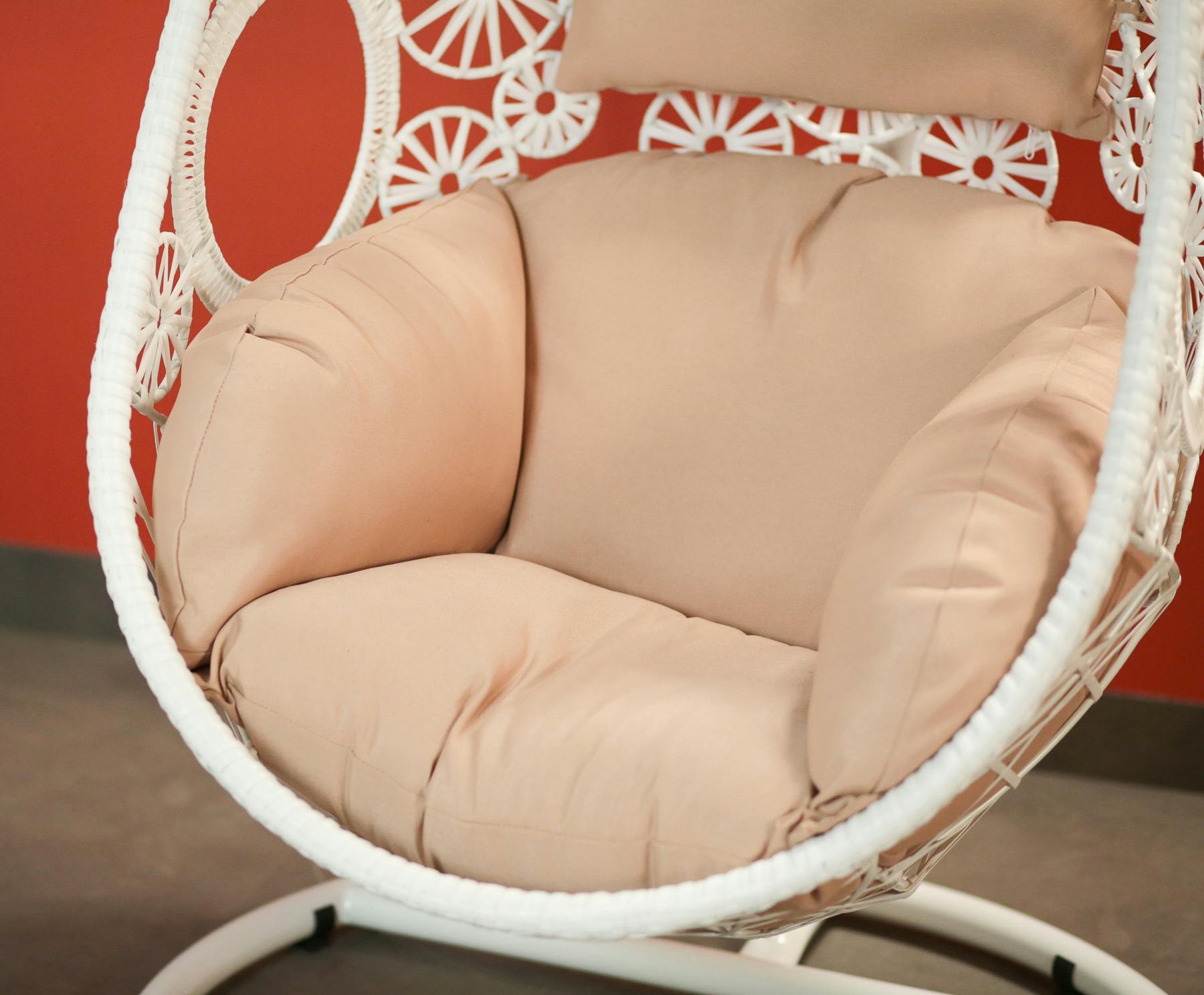 Fauteuil œuf suspendu blanc SOUTH BEACH - 7