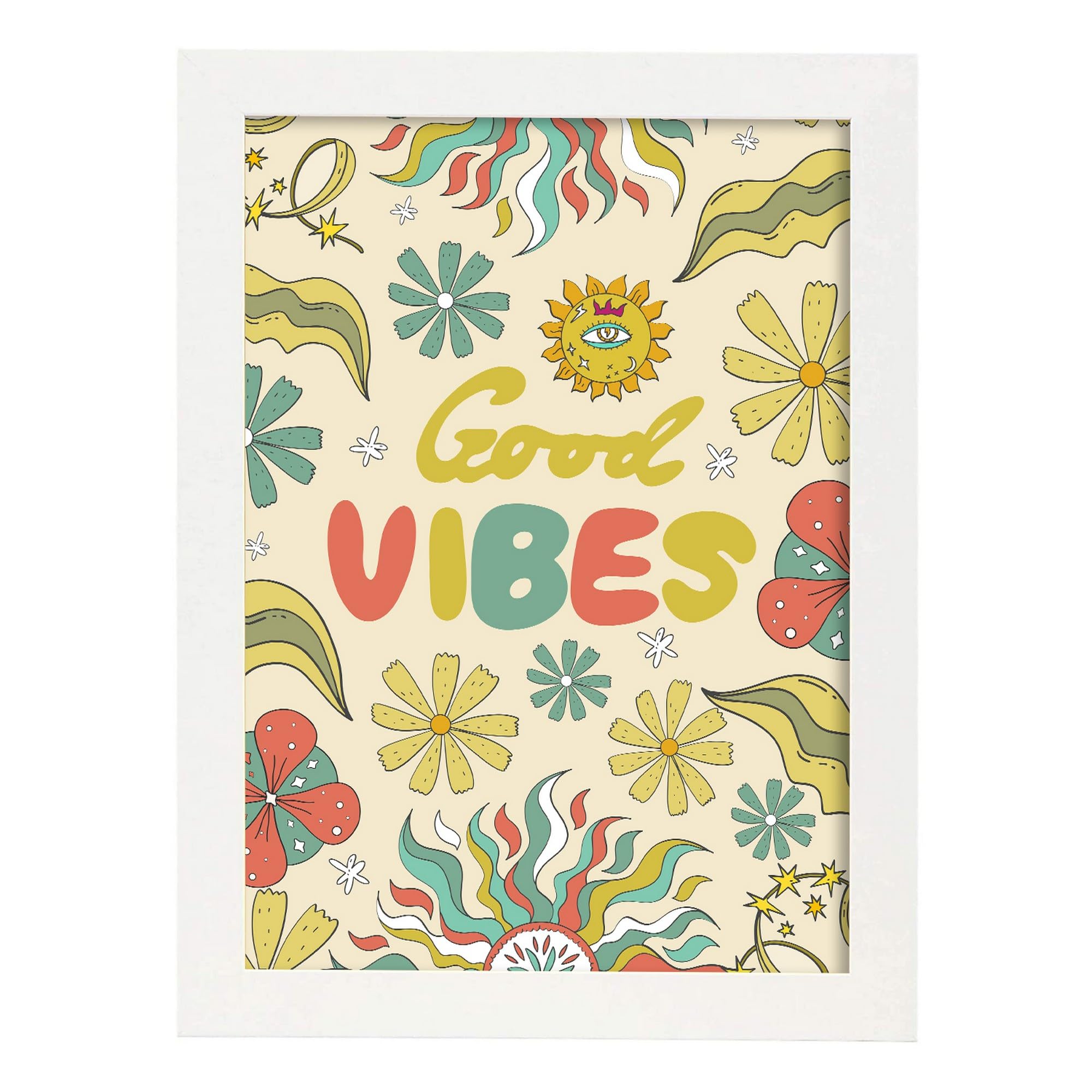 50 Pièces Affiche avec de 120 la colle à points,Affiches Esthétiques Vintage pour Chambre à Coucher,Kit De Collage Mural, Tableaux décoratifs,Impression Recto Verso (10.2*15.2 cm/Piece)-style lumineux