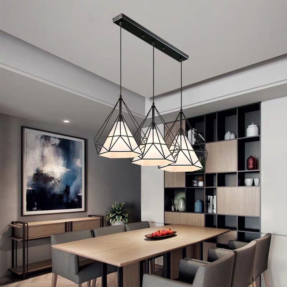 Nordique rond en bois anneau lustres salon rondin suspension lampe salle à manger cuisine chambre japonais créatif noyer suspension lumières