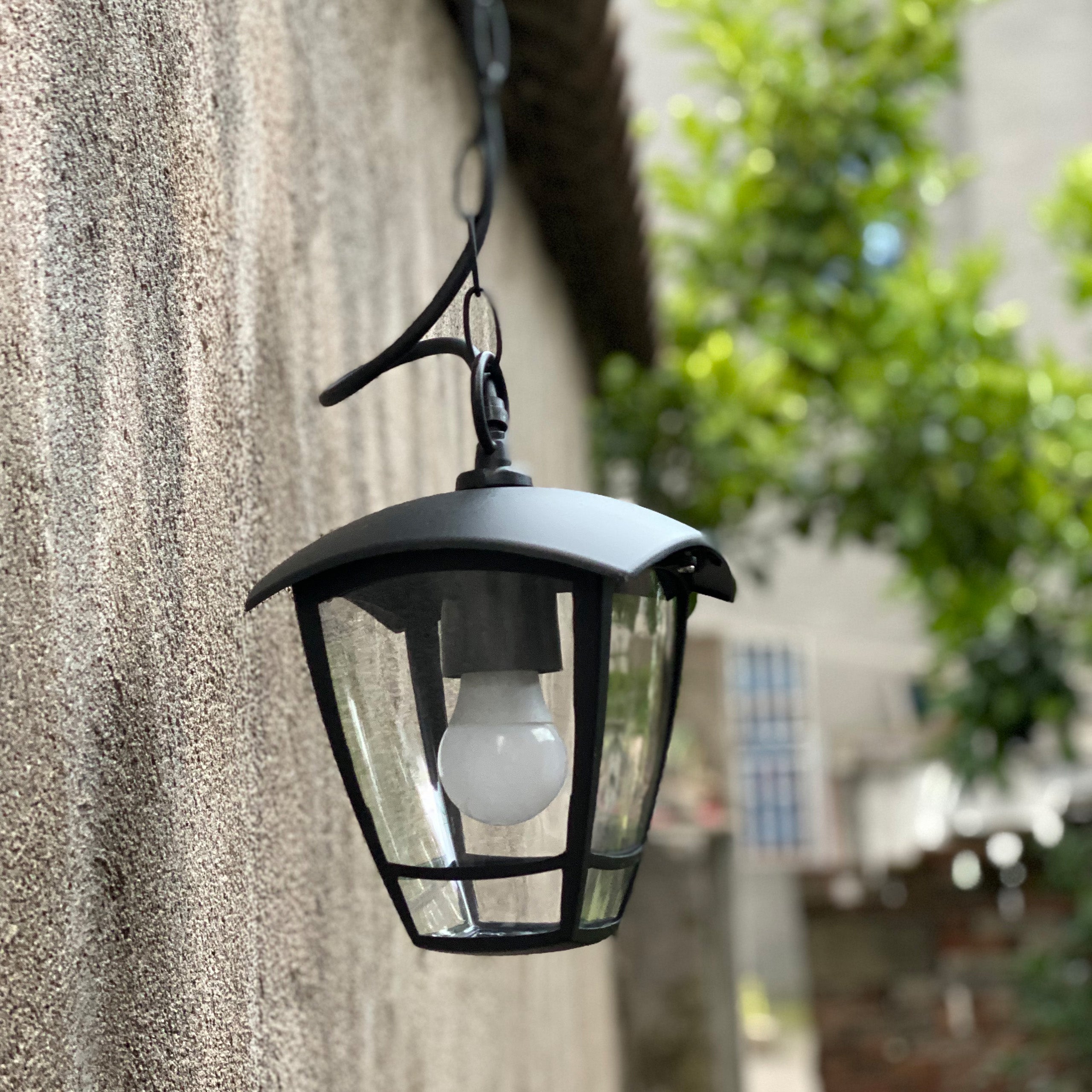 Lampa wisząca E27 LED Niko ogrodowa IP44 zewnętrzna latarnia czarna MasterLED - 3