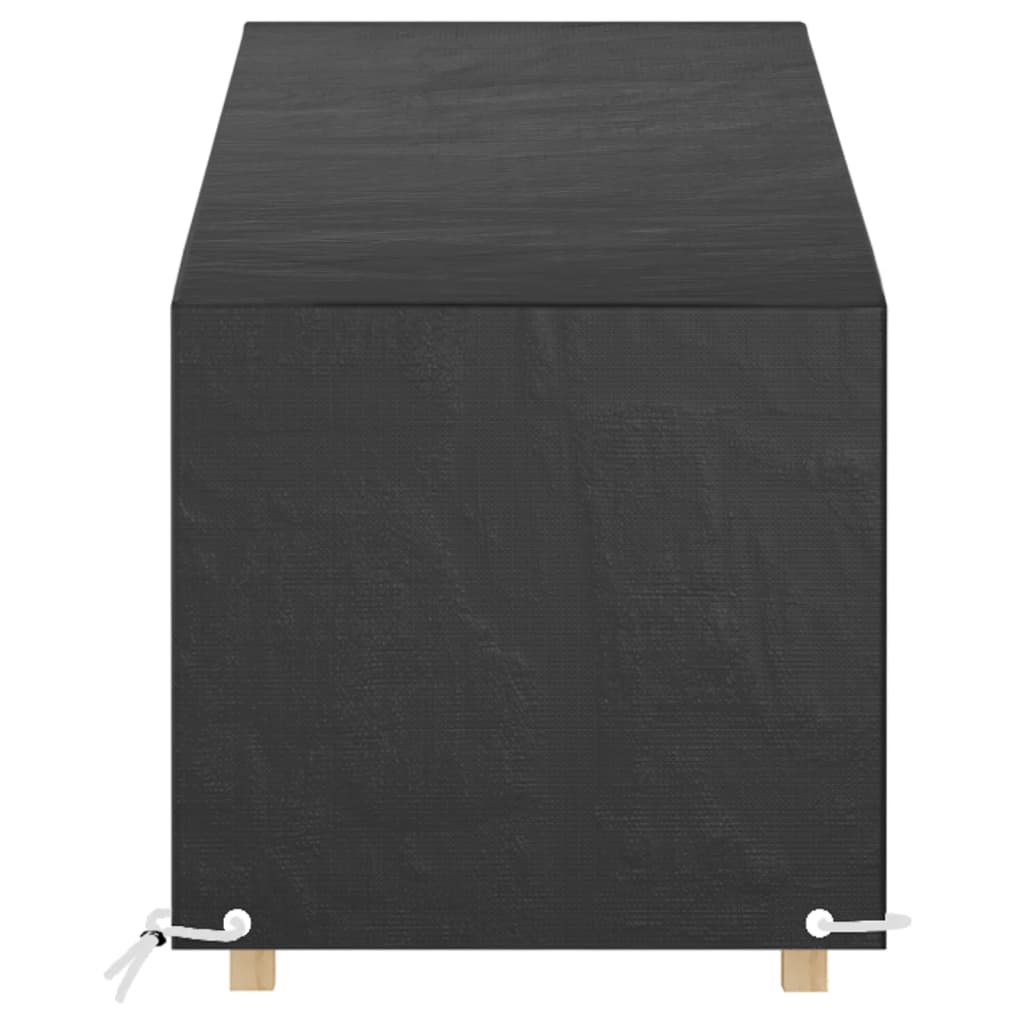 Pokrowce na leżaki 2 sztuki 12 oczek polietylen 205x75x40/70 cm