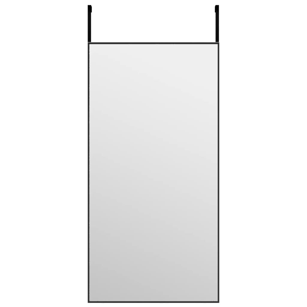 Maison Exclusive - Miroir de porte Noir 40x80 cm Verre et aluminium - 5