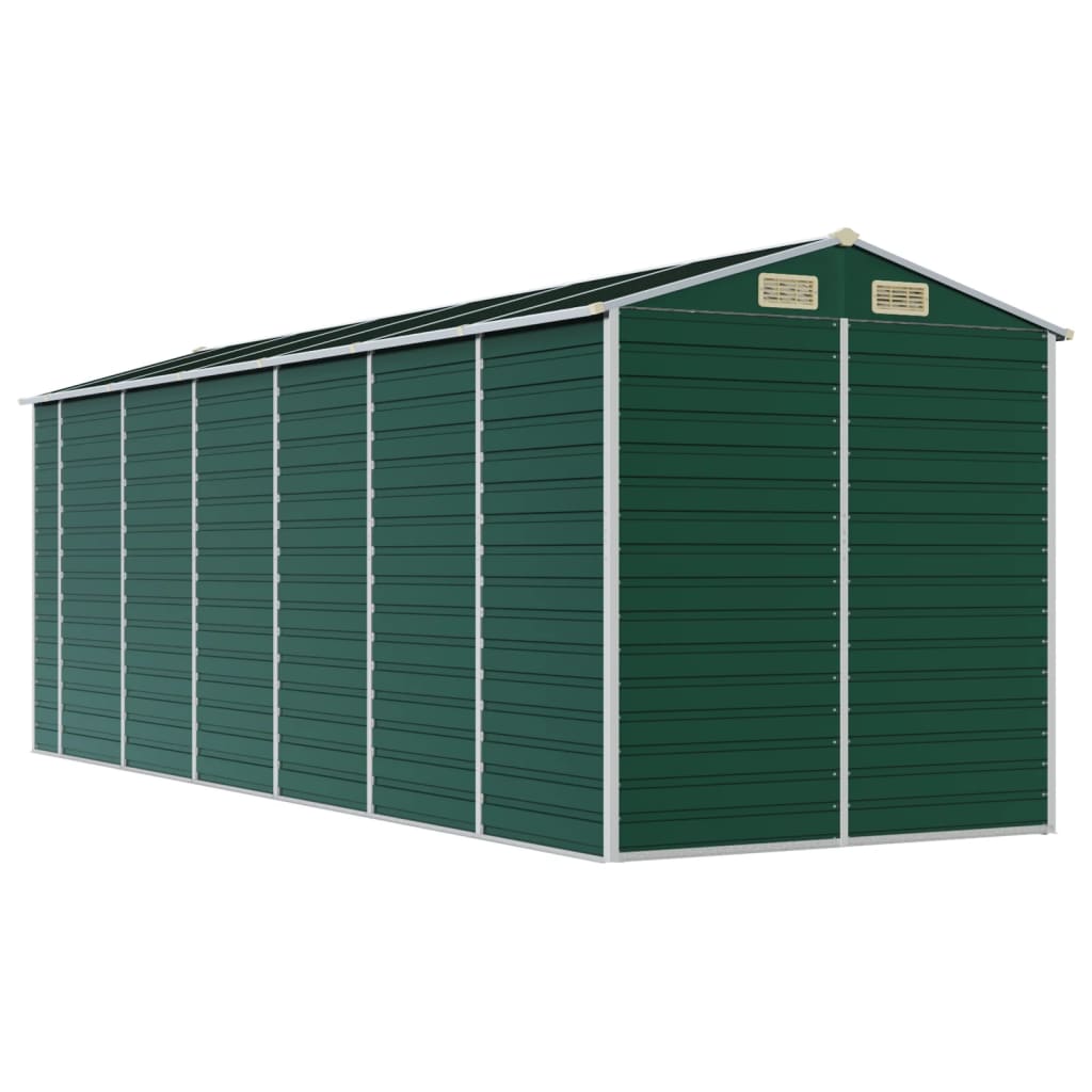 Maison Exclusive - Abri de jardin vert 191x555x198 cm acier galvanisé - 7