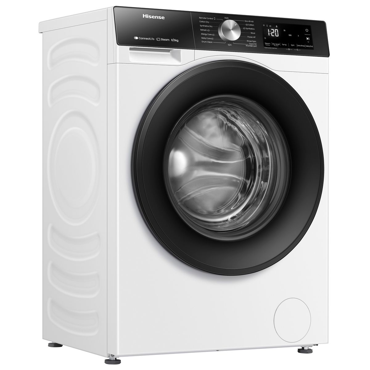 Lavasecadora HISENSE WD3S8043BW3 Blanco 8/5Kg - 4