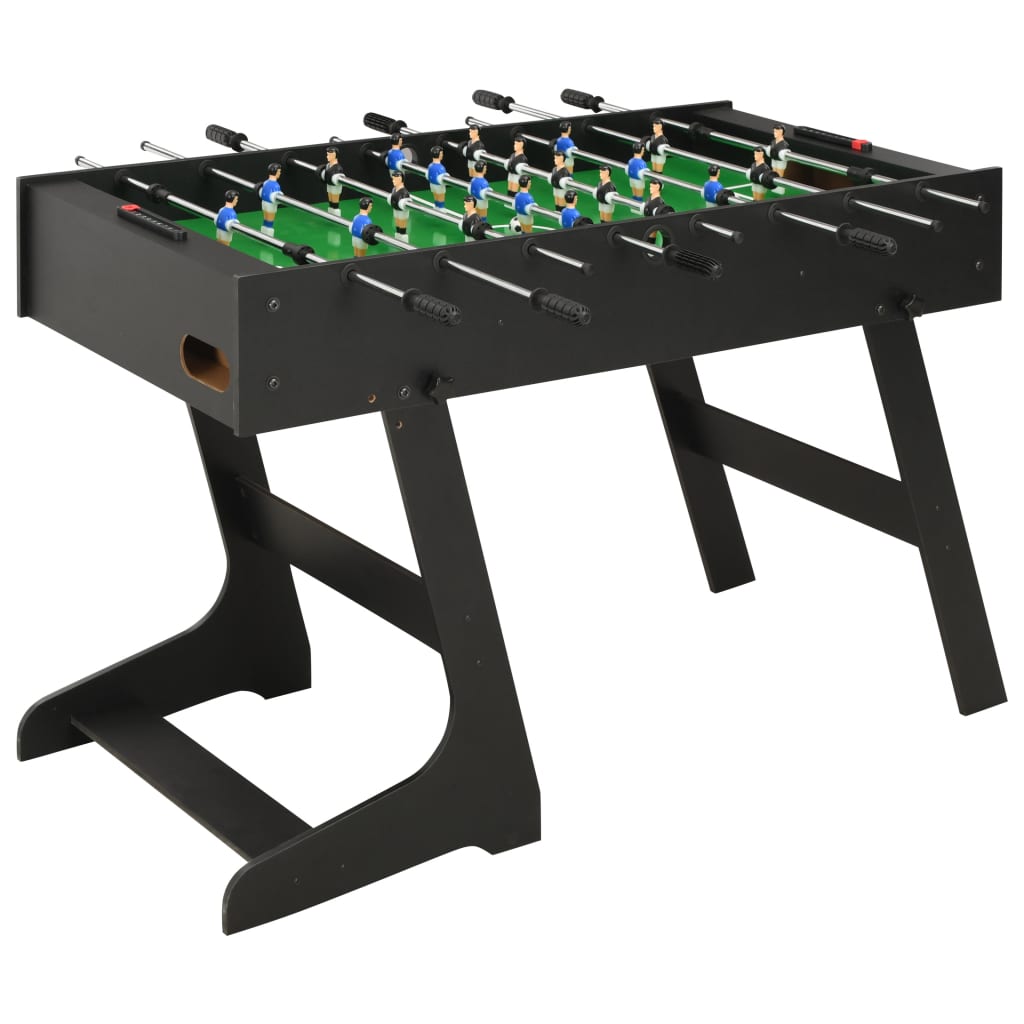 Viesurchoix Table de football pliante 121 x 61 x 80 cm Marron clair 117197 - Jeux - Jouets