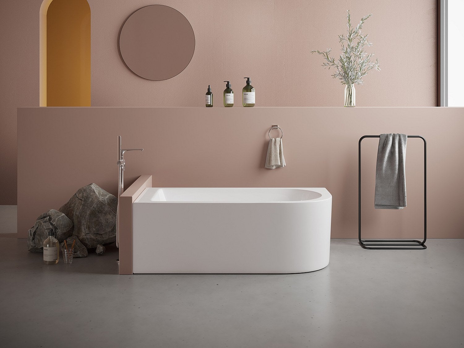 Baignoire d'angle - 170 x 75 x 58 cm - Blanche - Angle gauche - 240 L - ANIKA - 8