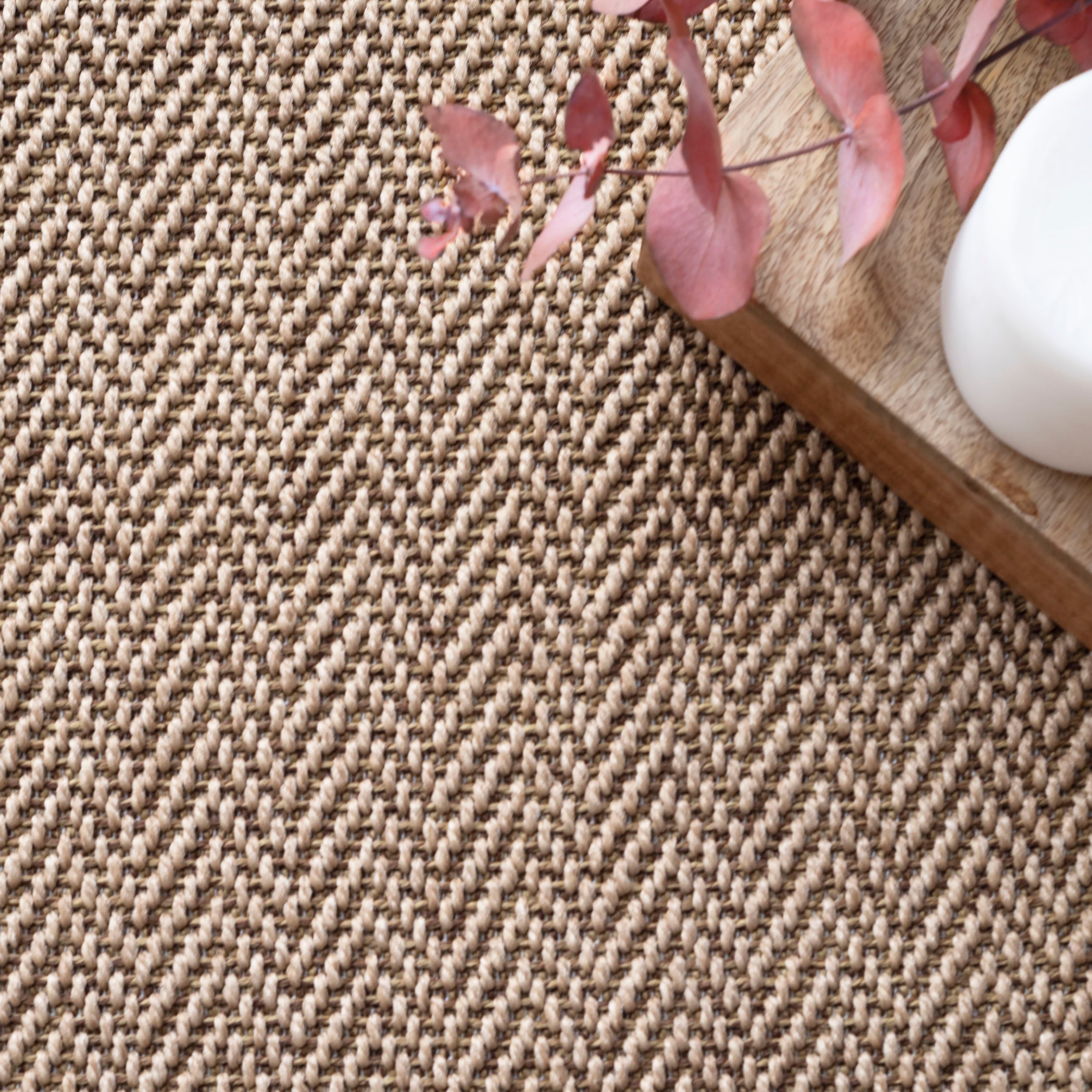 Tappeto Weaver 20526 colore naturale 60x90 cm | Interno ed esterno, 100% polipropilene - 4