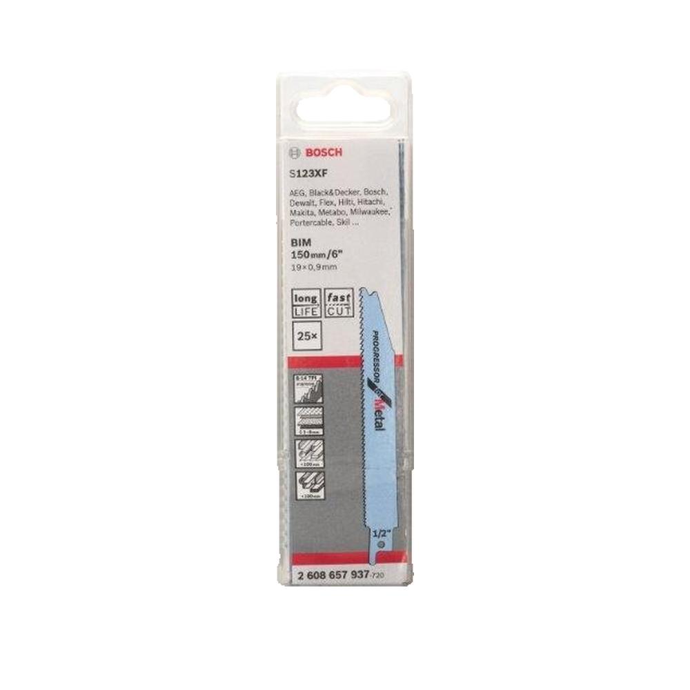 Brzeszczot do piły szablastej Bosch S 123 XF Progressor Metal Bimetal 150 mm