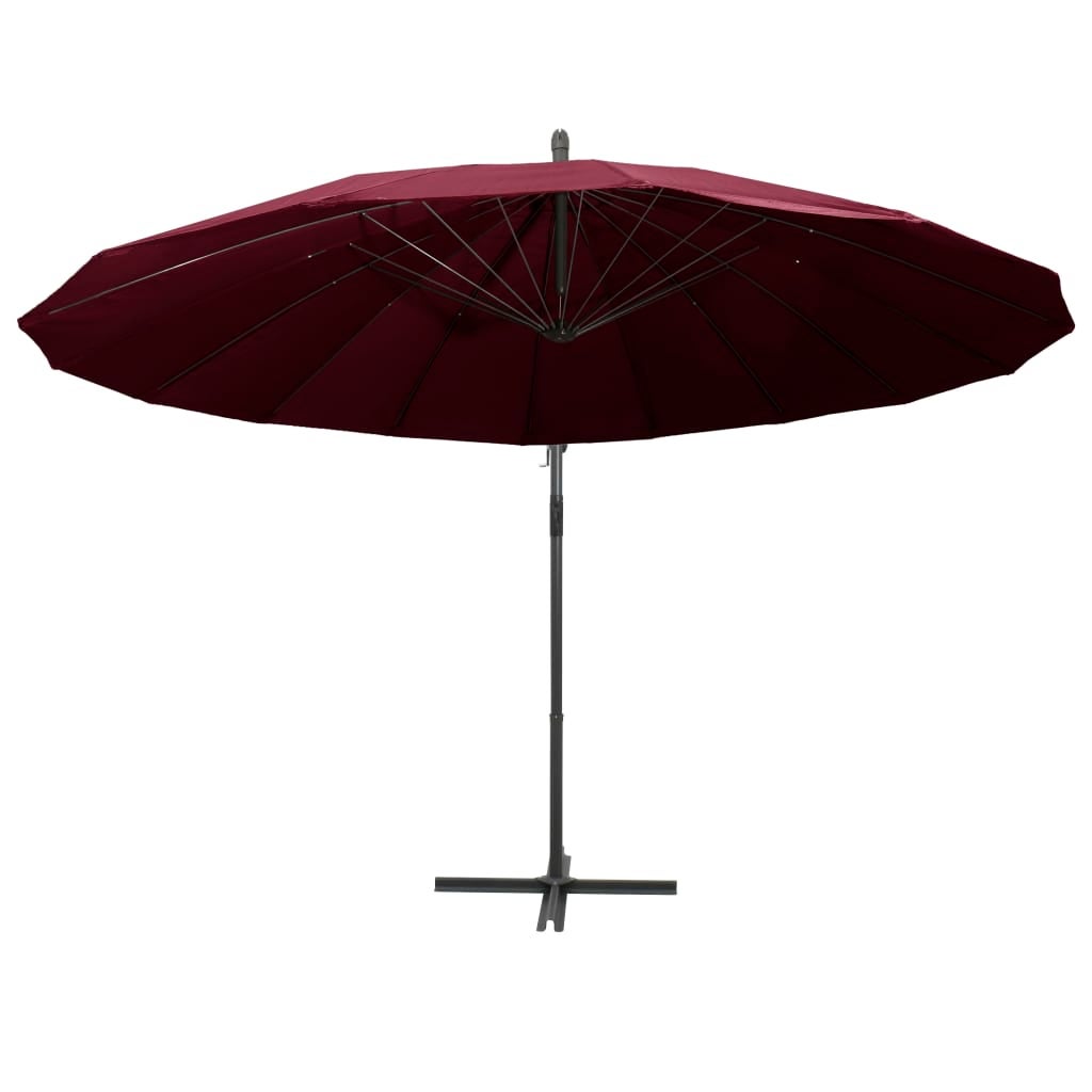 Parasol suspendu Bordeaux 3 m Mât en aluminium - 4
