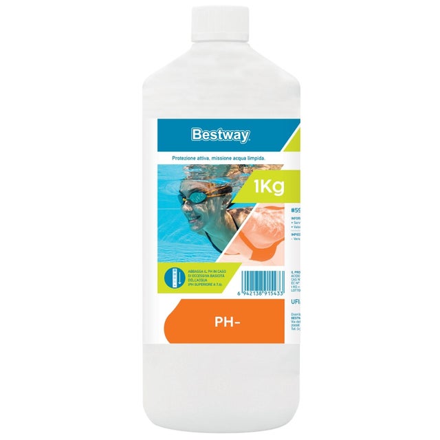 Riduttore pH Meno Bestway 1 kg Correttore Liquido per Equilibrio Acqua Piscina