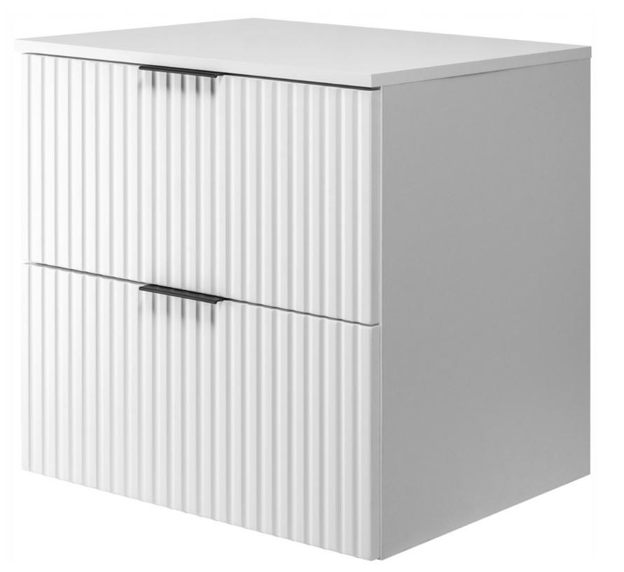 Blat łazienkowy 60 cm biały mat płyta laminowana 16 mm odporny na wilgoć - 7