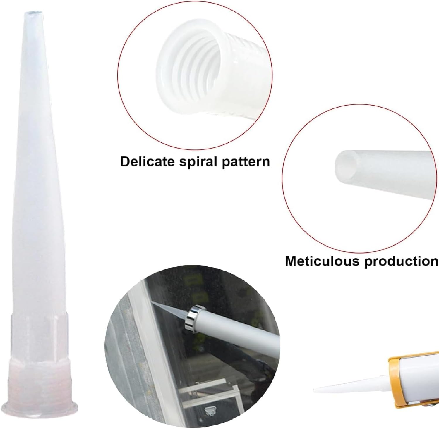 Embouts pour pistolet mastic cartouche souple - PM16004