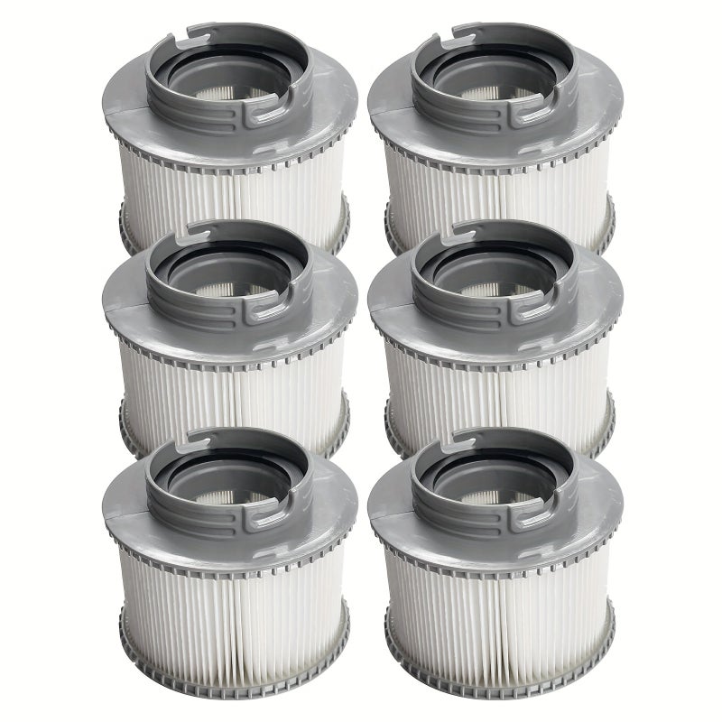 Element filtra do basenu 6 sztuk, akcesoria do filtra zamiennego do basenu, materiały do czyszczenia basenu, 11,5 x 8,6 x 7 cm