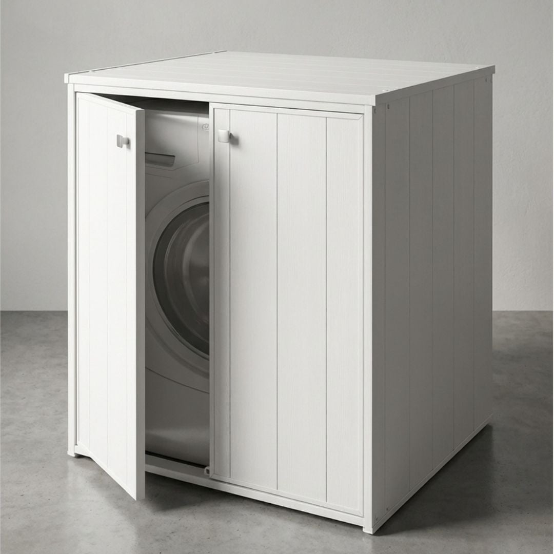 Armario impermeable para lavadora XXL con puertas magnéticas 77x71x94H cm - 3