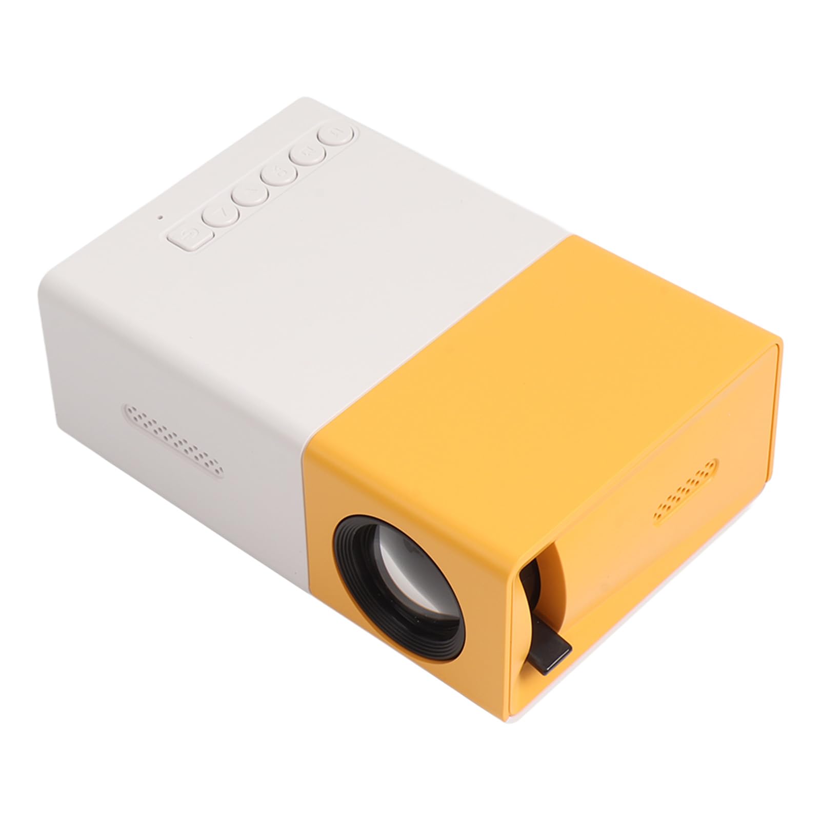 Mini Projecteur Portable de Résolution 1920x1080 avec Interface Riche, Petit et Portable, et écran Géant de 24 à 60 Pouces, Source de Lumière LED | Leroy Merlin