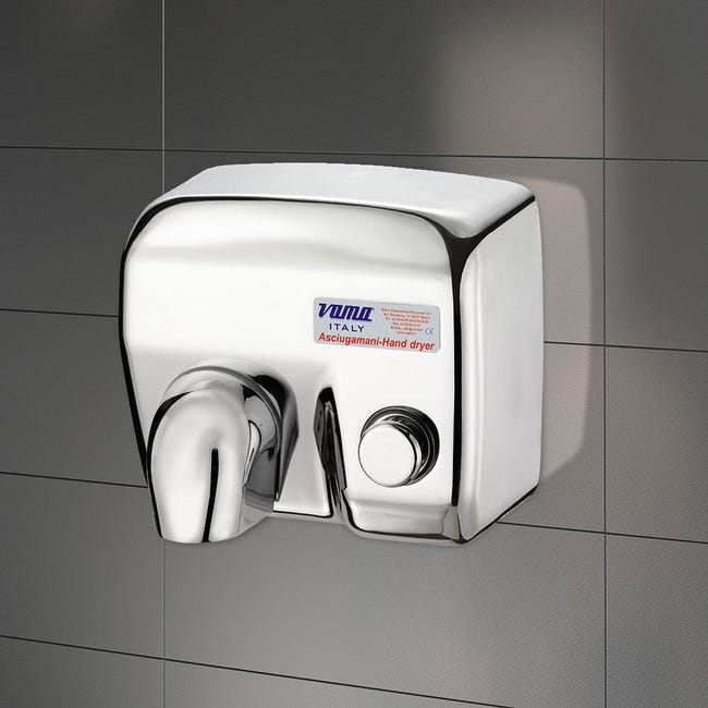 Asciugamani Elettrico Con Sterilizzazione UVC E Filtro HEPA | 1350W, Nero Opaco Per Bagni Commerciali E Domestici - Foto 6