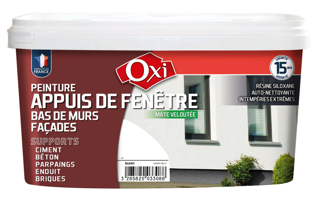 Pittura davanzale Velvet opaco OXI, bianco, 2,5 - 2