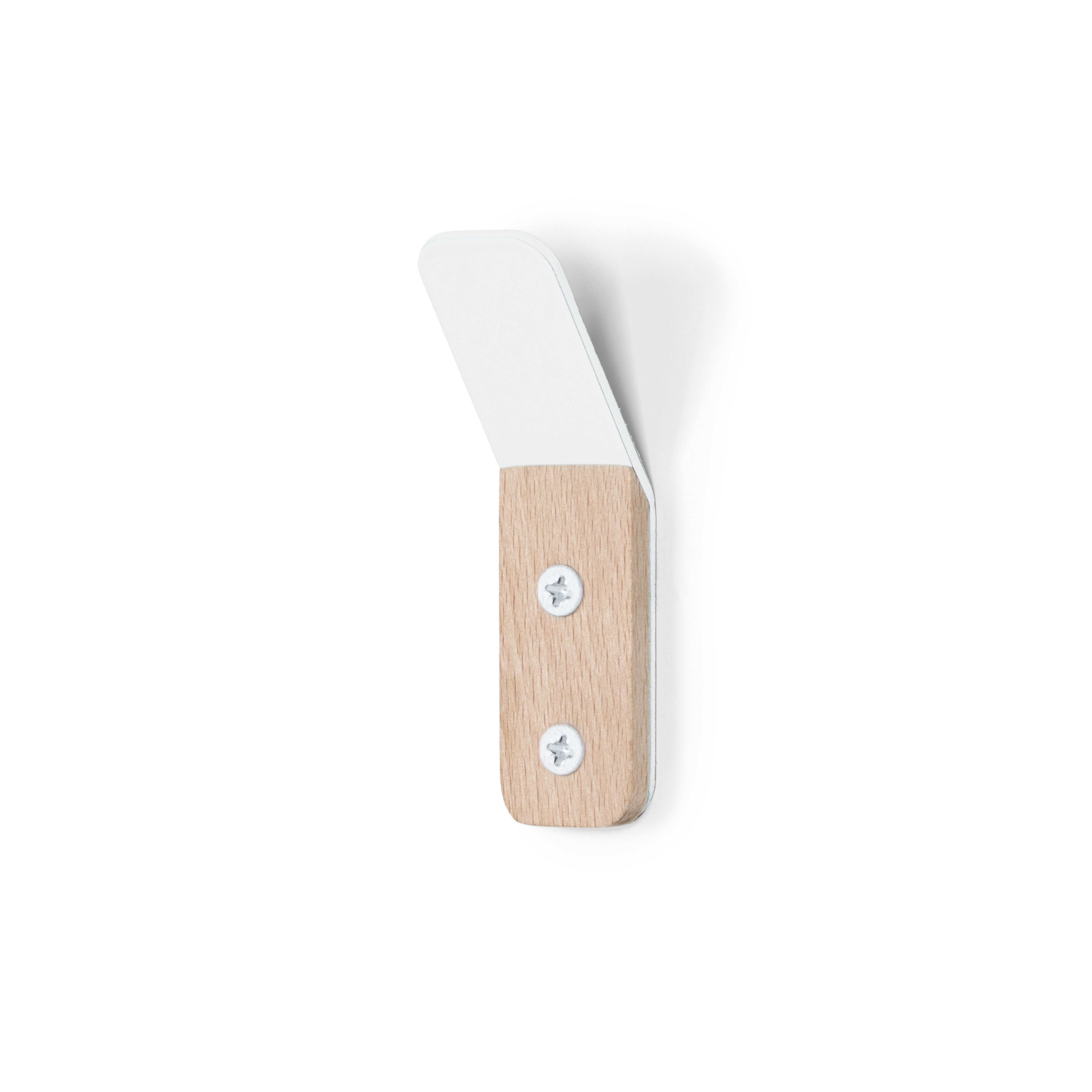 REI | Support mural modèle C8708 | Hêtre et acier blanc mat | 25 x 92 x ...