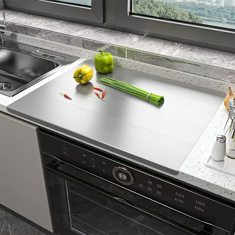 Mcboson  Tabla De Cortar De Acero Inoxidable Para Cocina, Protección De Encimeras, Repostería, Picar, Tabla De Cortar Fácil De Limpiar Carne Acero Inoxidable, Leroy Merlin