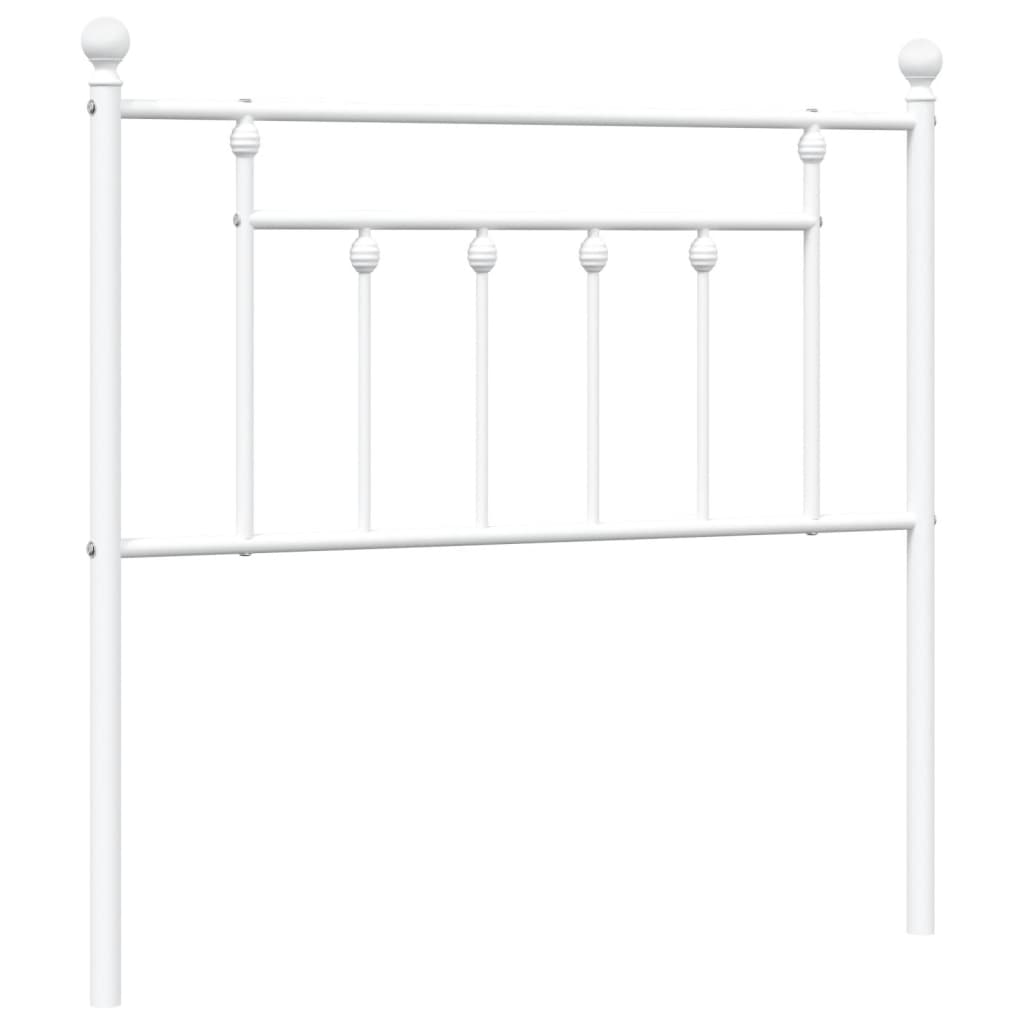 Testiera in metallo bianco 90 cm - COMFORTXL - Leroy Merlin