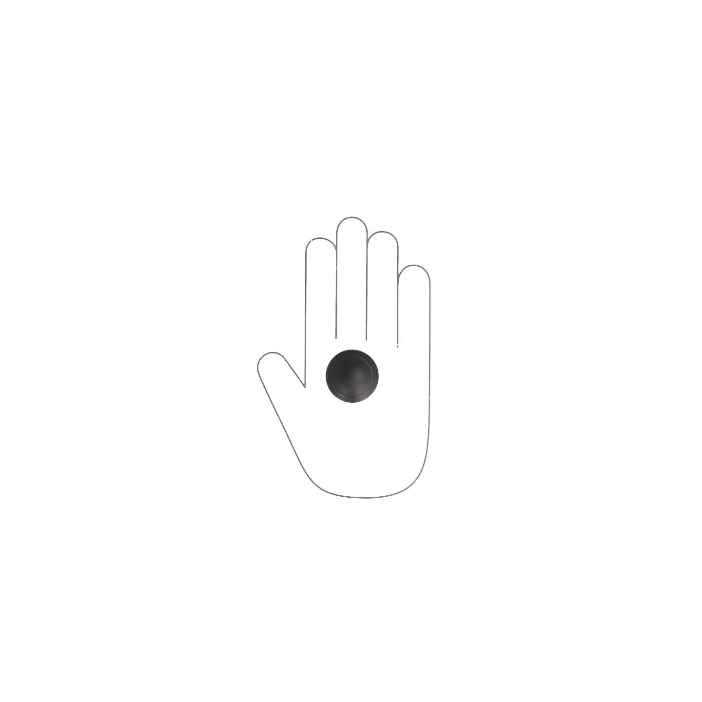Bouton pour meubles en zamac Diamètre 35mm Vernis noir mat - 4