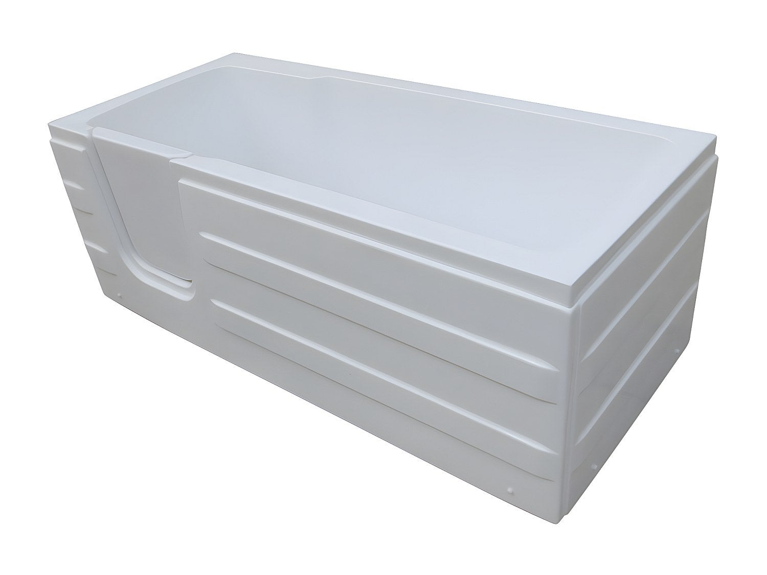 Narożna wanna z drzwiczkami SERVEE – 235 l – 170 × 76 × 62 cm (dł. × szer. × wys.) – lewostronna