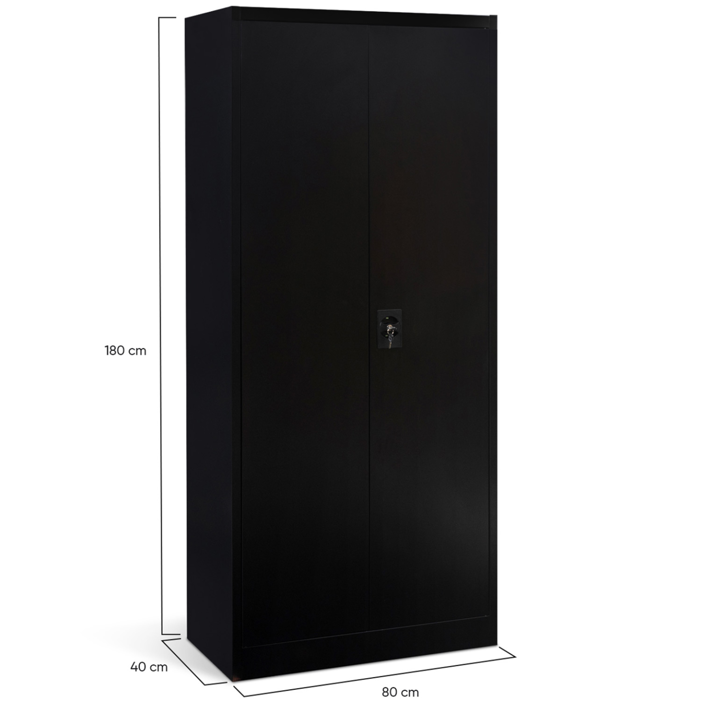 Armoire métallique 80 cm 5 niveaux noire - 4
