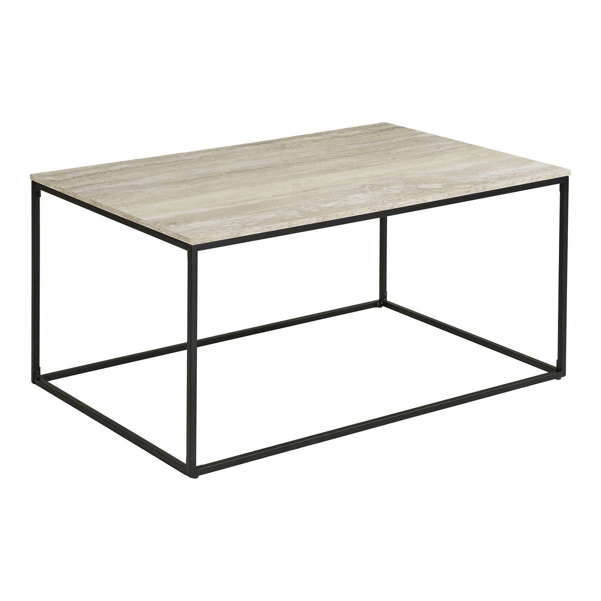 Stolik Kawowy Życie, Metal, Beżowy, Seven Design