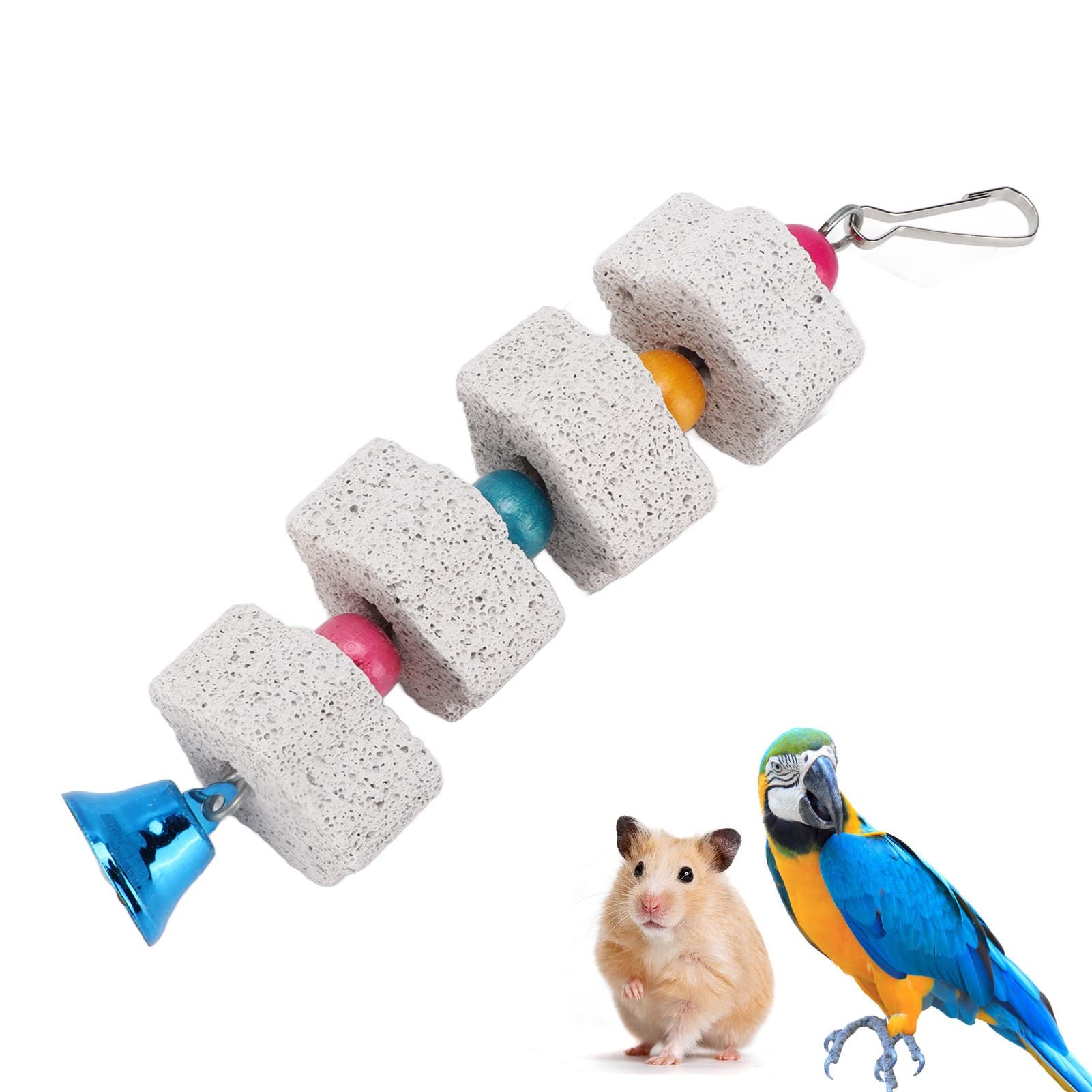 Pierres à Mâcher Pour Rongeurs – Lot De 12, Naturelles, Avec Trou Central, Pour Hamsters, Lapins, Chinchillas - 8